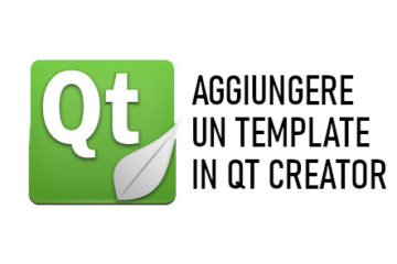 Aggiungere un template in Qt Creator