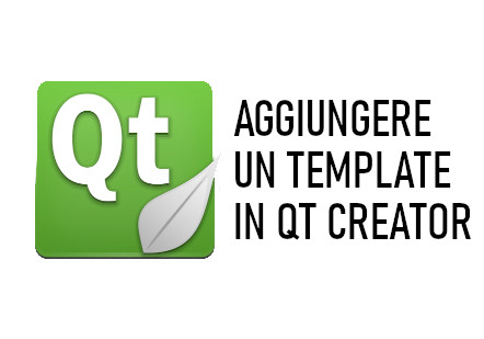 Aggiungere un template in Qt Creator